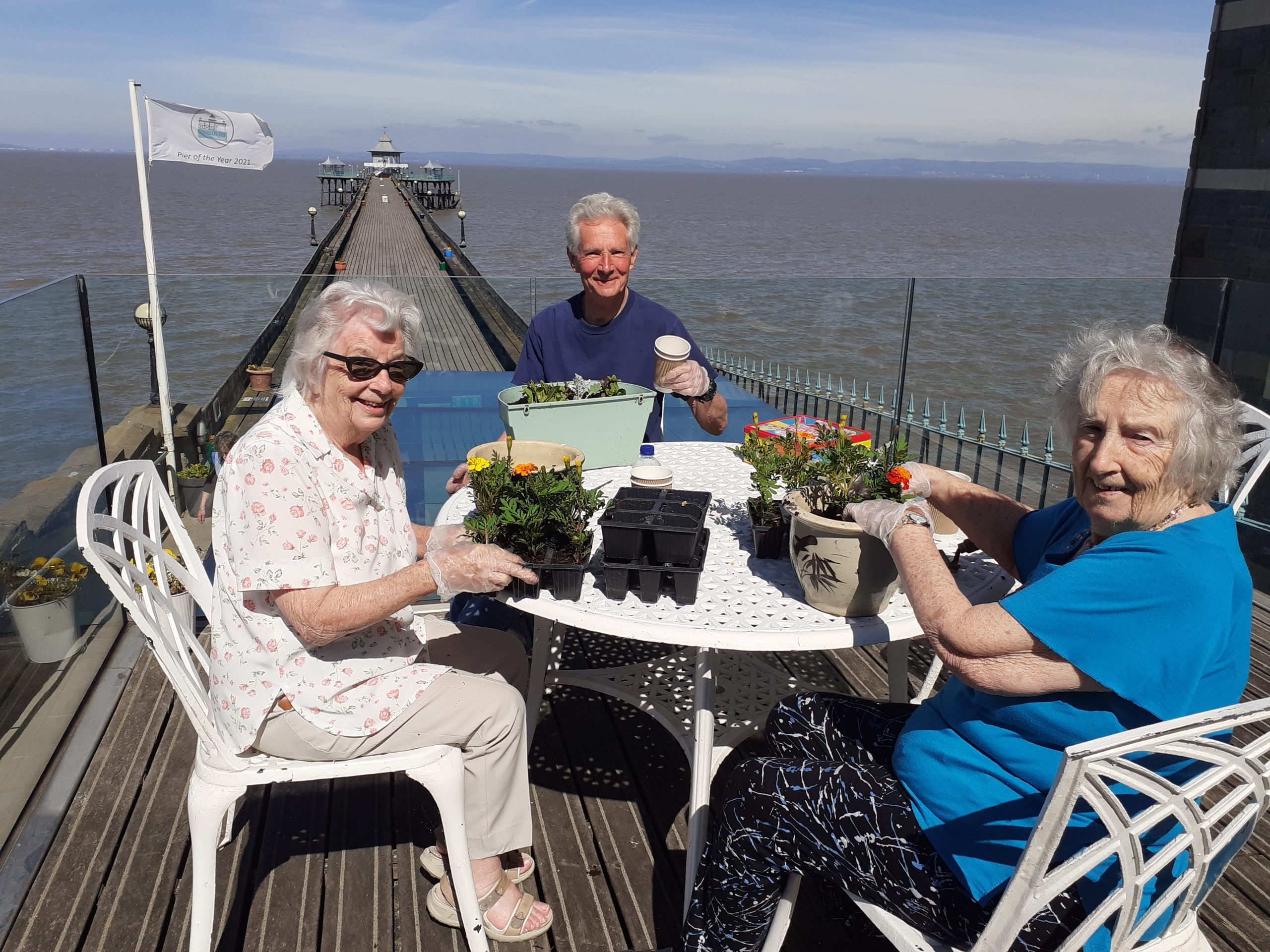 The Hawthorns Residents life enhancing activities on Clevedon Pier
